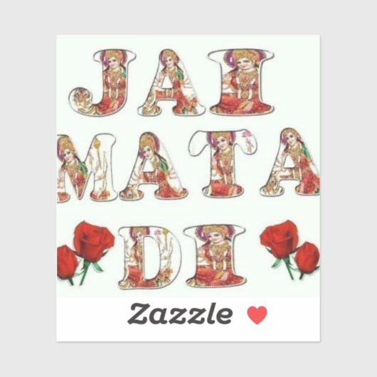 Jai Mata Di - Die Segnungen der Göttlichen Mutter Aufkleber (Blatt)