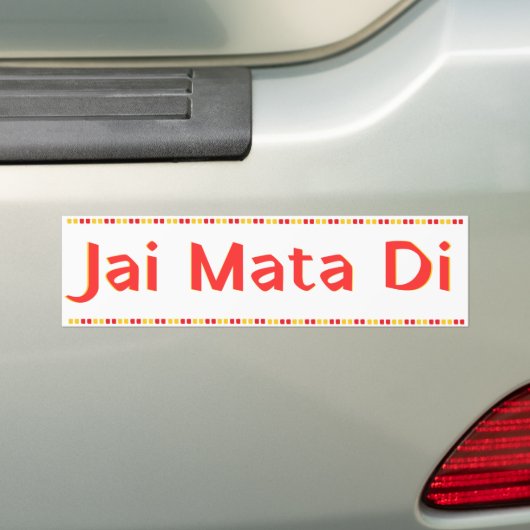 "Jai Mata Di" Maa Durga Hindu Autoaufkleber (Auf Auto)