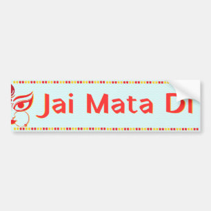 "Jai Mata Di" Maa Durga Hindu Autoaufkleber