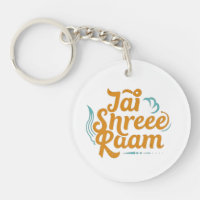 Jai Shree Ram Acrylic Schlüsselanhänger - Lebhaft,