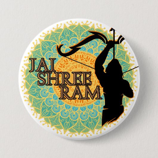 Jai Shree Ram Button (Vorderseite)