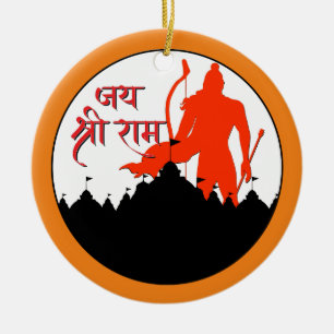 Jai Shree Ram Pran Pratishtha Keramik Ornament