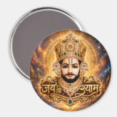 Jai Shri Khatu Shyam Ji Devotionalkunst Magnet (Vorderseite/Rückseite)