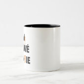 J'AI TROUVÉ MA VOIE ! (Eskalation, Alpinismus) Zweifarbige Tasse (Mittel)