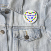 J'ai UNO frère autiste und je l'aime Button (Beispiel)