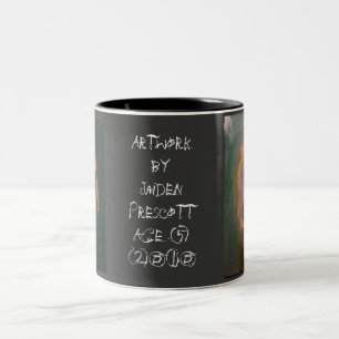 Jaidens Kunst-Tasse Zweifarbige Tasse