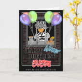 Jail Bird Birthday card Karte (Gelbe Blume)