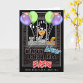 Jail Bird Geburtstagskarte Karte (Gelbe Blume)