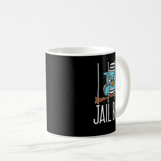 Jail Bird Kaffeetasse (VorderseiteRechts)
