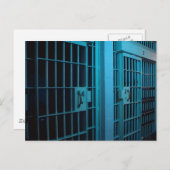 JAIL CELL POSTKARTE (Vorne/Hinten)