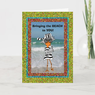 Jailbird am Strand. Karte