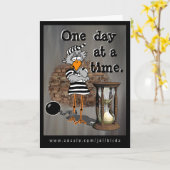 Jailbird: Ein Tag auf einmal. Karte (Gelbe Blume)