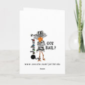 Jailbird Greeting Card Karte (Rückseite)