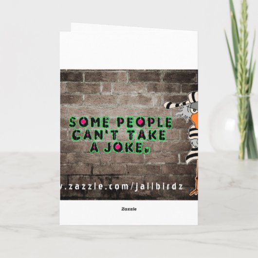 Jailbird Greeting Card Karte (Rückseite)