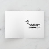 Jailbird Greeting Card Karte (Innenseite)