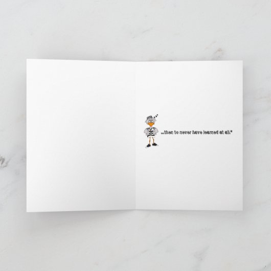 Jailbird Greeting Card Karte (Innenseite)