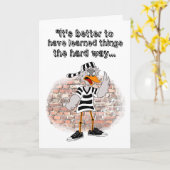 Jailbird Greeting Card Karte (Gelbe Blume)