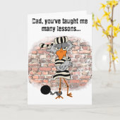 Jailbird-Gruß-Karte der Vatertag Karte (Gelbe Blume)