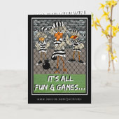 Jailbird-Gruß-Karte: Spaß u. Spiele Karte (Gelbe Blume)