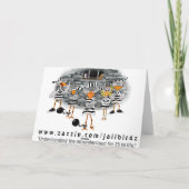 Jailbird-Grußkarte Karte (Rückseite)