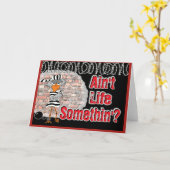 Jailbird-Grußkarte Karte (Gelbe Blume)