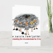 Jailbird-Grußkarte Karte (Rückseite)