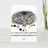 Jailbird-Grußkarte Karte (Rückseite)