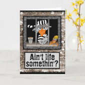 Jailbird-Grußkarte Karte (Gelbe Blume)