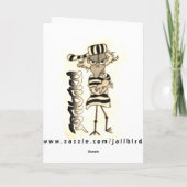 Jailbird-Grußkarte Karte (Rückseite)
