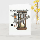 Jailbird-Grußkarte Karte (Gelbe Blume)