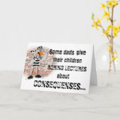 Jailbird-Grußkarte: Vatertag Karte (Gelbe Blume)