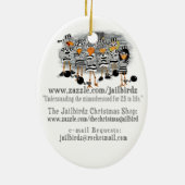 Jailbird-Weihnachtsverzierung 2014 Keramik Ornament (Hinten)