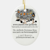 Jailbird-Weihnachtsverzierung 2014 Keramikornament (Hinten)