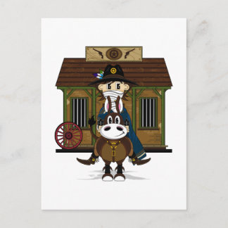 Jailhouse Cowboy on Horse Postcard Postkarte