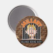 Jaillary Hillary für das Gefängnis Magnet (Vorderseite/Rückseite)