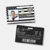 Jailor-ID der Foto-Gesellschaft für Korrektionsref Ausweis (Front & Back)
