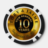 Jaime-1 Vegas Casino Chip Red & Black (Rückseite)