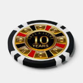 Jaime-1 Vegas Casino Chip Red & Black (Einzeln)