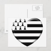 j'aime la Bretagne Postkarte (Vorne/Hinten)