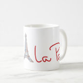 J'aime La Paris (I Liebe Paris) Kaffeetasse (VorderseiteRechts)