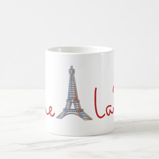 J'aime La Paris (I Liebe Paris) Kaffeetasse (Mittel)