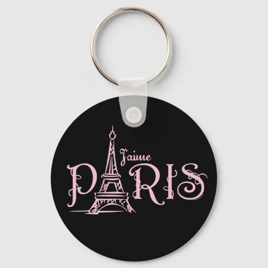 J'aime Paris (Dark) Schlüsselanhänger (Vorderseite)