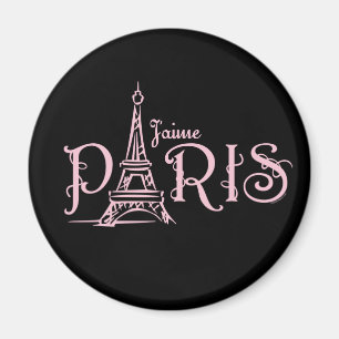 J'aime Paris (dunkler) Magnet
