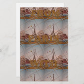 J'aime Paris ( I Liebe Paris ) Briefpapier (Vorne/Hinten)