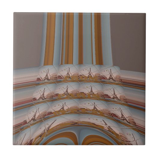 J'aime Paris ( I Liebe Paris ) Fliese (Vorderseite)