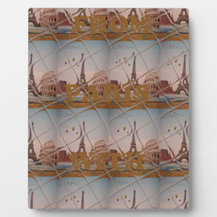 J'aime Paris ( I Liebe Paris ) Fotoplatte