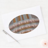 J'aime Paris ( I Liebe Paris ) Ovaler Aufkleber (Umschlag)