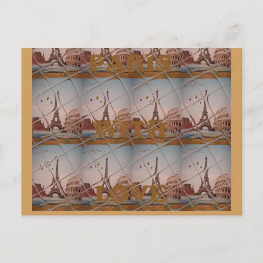 J'aime Paris ( I Liebe Paris ) Postkarte (Vorderseite)