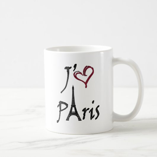 j'aime Paris Kaffeetasse (Rechts)