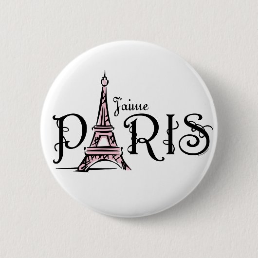 J'aime Paris Knopf Button (Vorderseite)